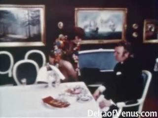 Antigo xxx video 1960s - mabuhok nubile buhok na kulay kape - mesa para tatlo